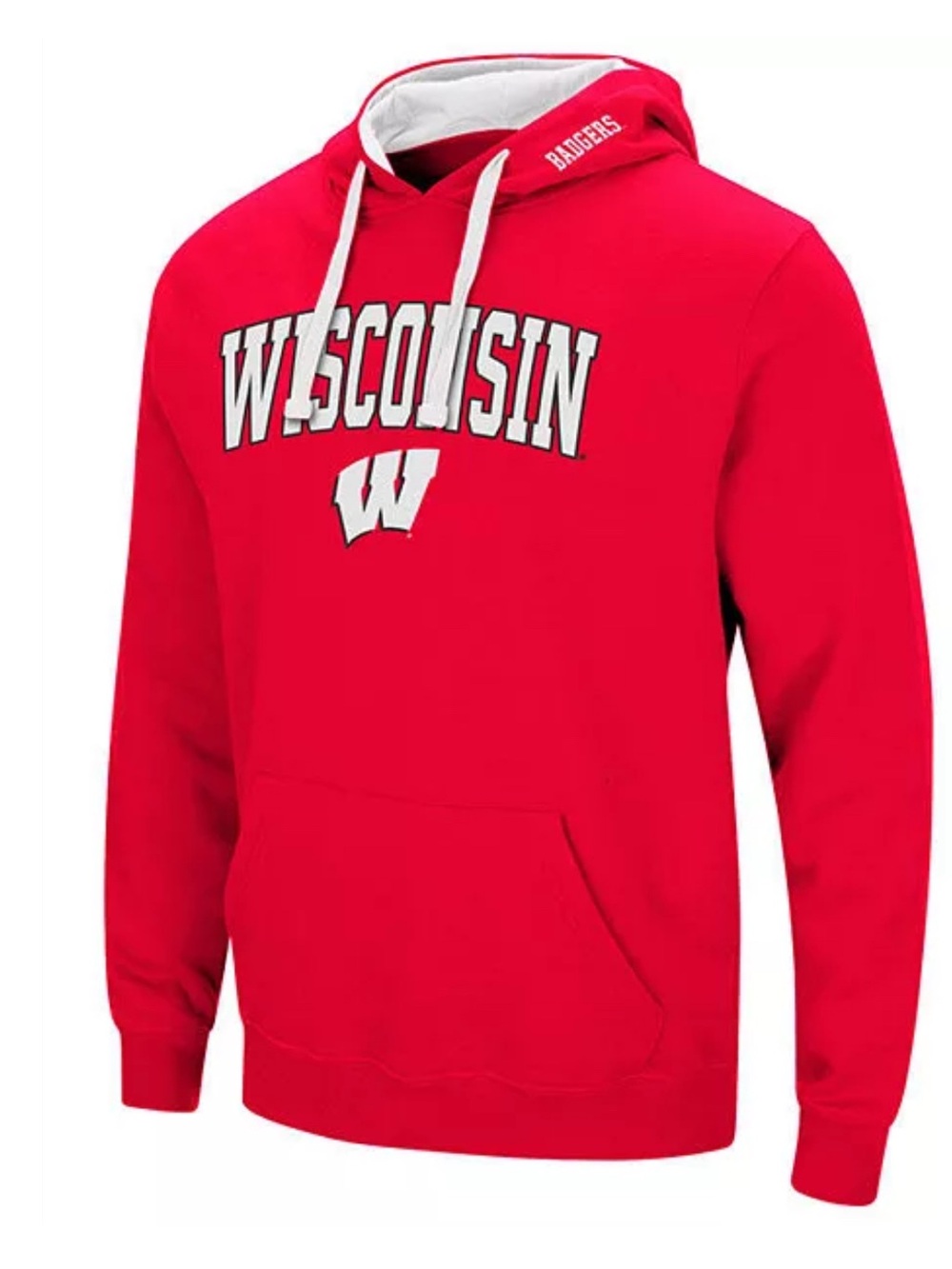 Colosseum Red Wisconsin Pullover Hoodie